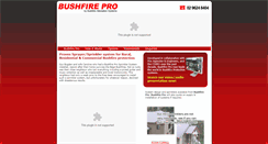 Desktop Screenshot of bushfirepro.com